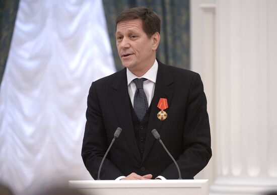 Vladimir Putin presents state awards in Kremlin