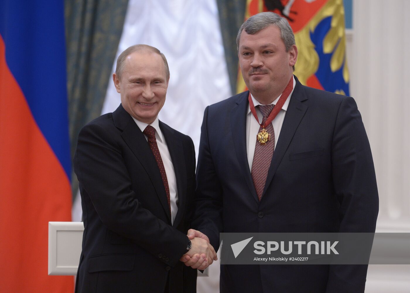 Vladimir Putin presents state awards in Kremlin