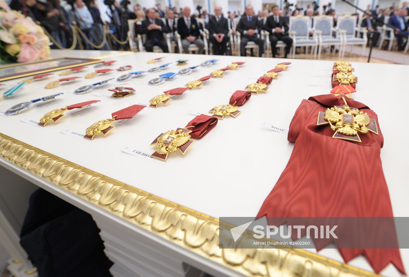 Vladimir Putin presents state awards in Kremlin
