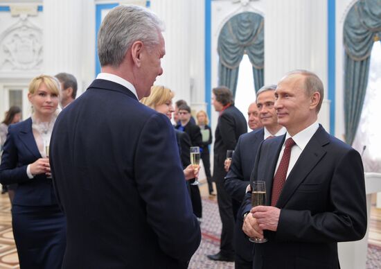 Vladimir Putin presents state awards in Kremlin