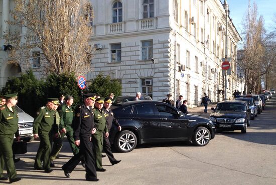 Russian Defense Minister Shoigu visits Crimea