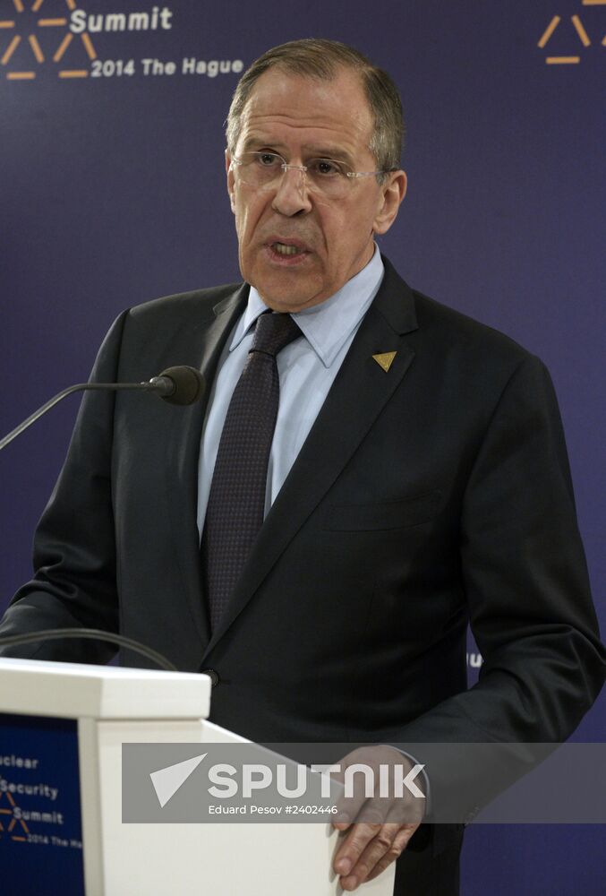 Sergei Lavrov attends Nuclear Security Summit in The Hague