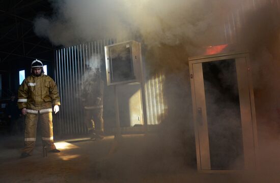 Russian Emergencies Ministry displays modern firefighting anf rescue equipment