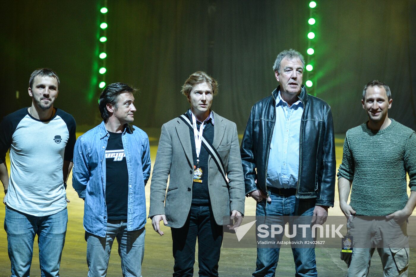 Rehearsal for Top Gear Live show