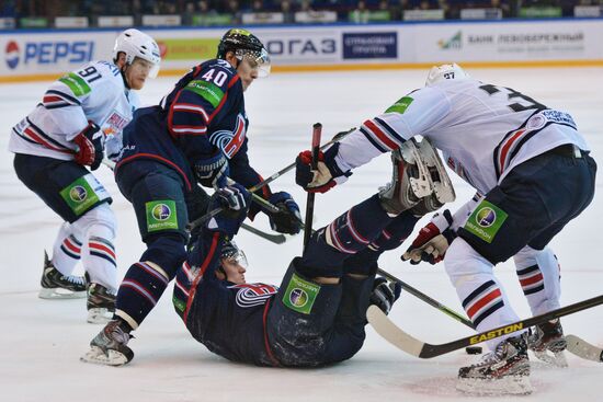 Kontinental Hockey League. Sibir vs. Metallurg