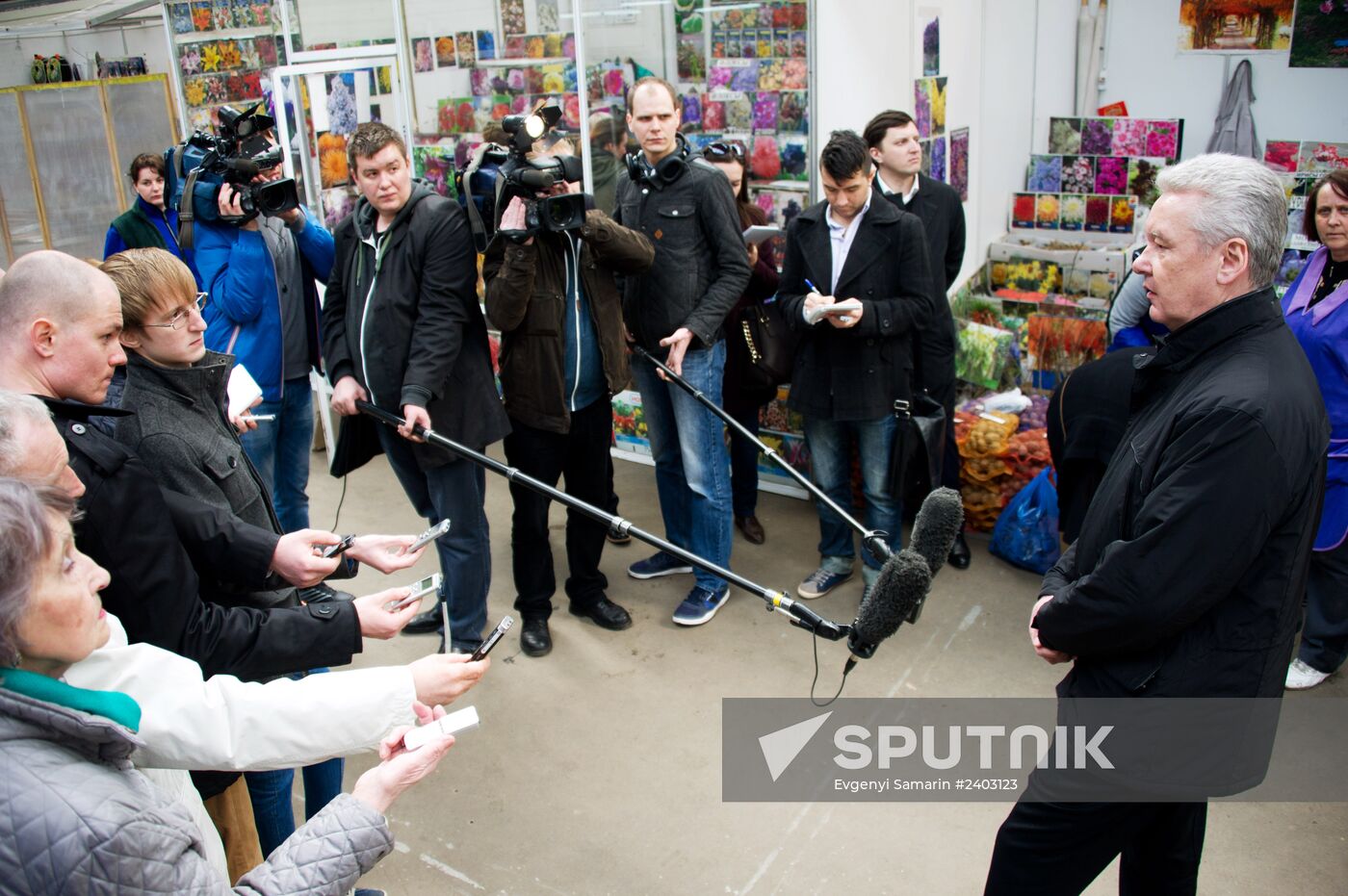 Sergei Sobyanin visits the All-Russian Exhibition Center
