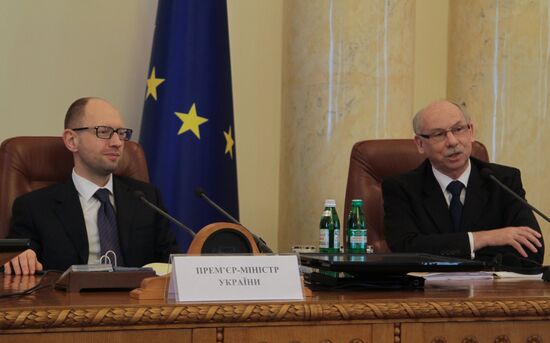 Ukraine's Cabinet of Ministers holds a meeting with EU Commissioners
