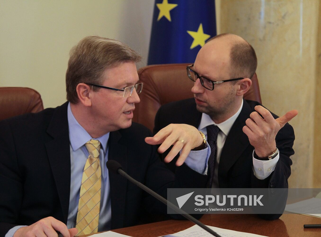 Ukraine's Cabinet of Ministers holds a meeting with EU Commissioners