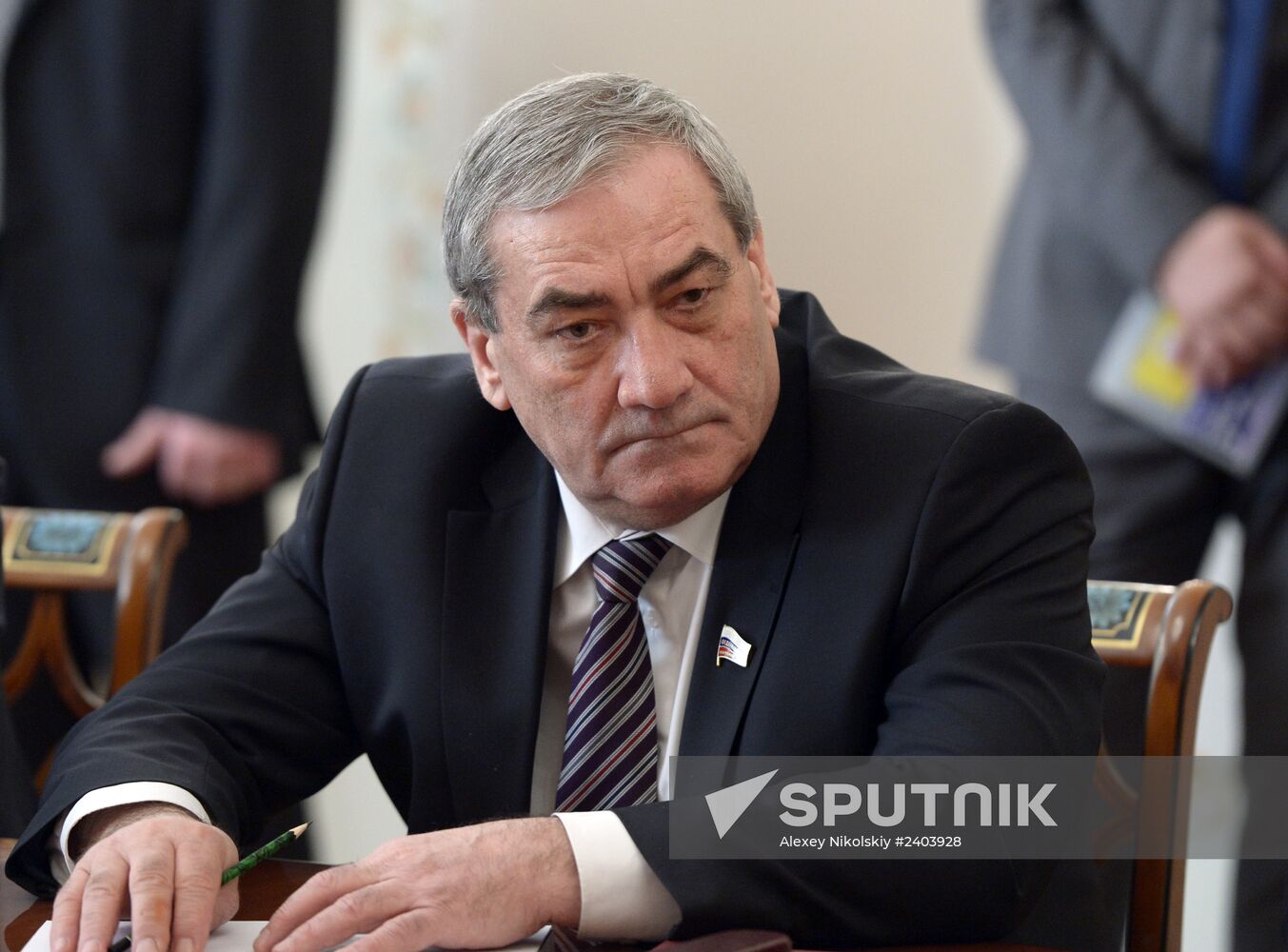 Vladimir Putin meets with senior members of the Federation Council