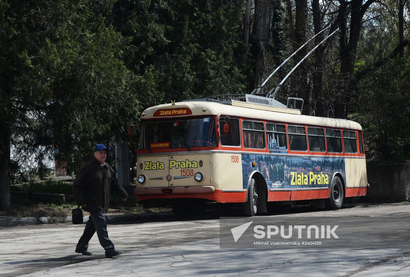 Trolleybus depot in Simferopol