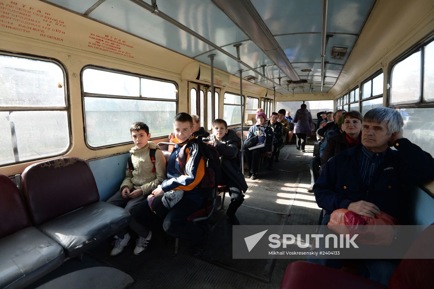 Trolleybus depot in Simferopol