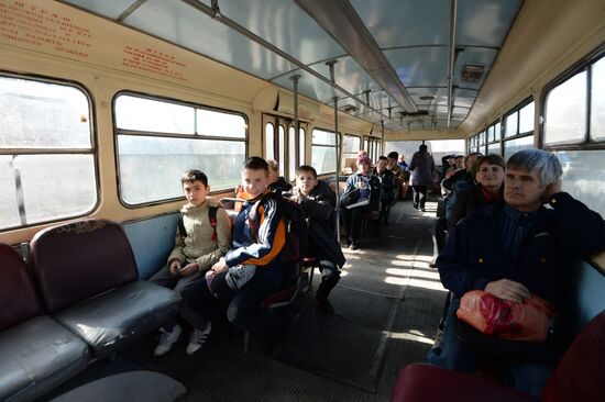 Trolleybus depot in Simferopol