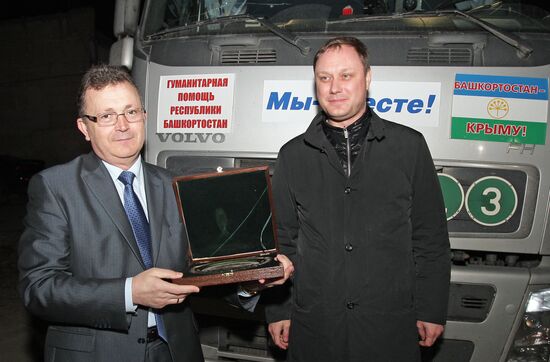 Humantarian cargo from Bashkortostan delivered to Crimea