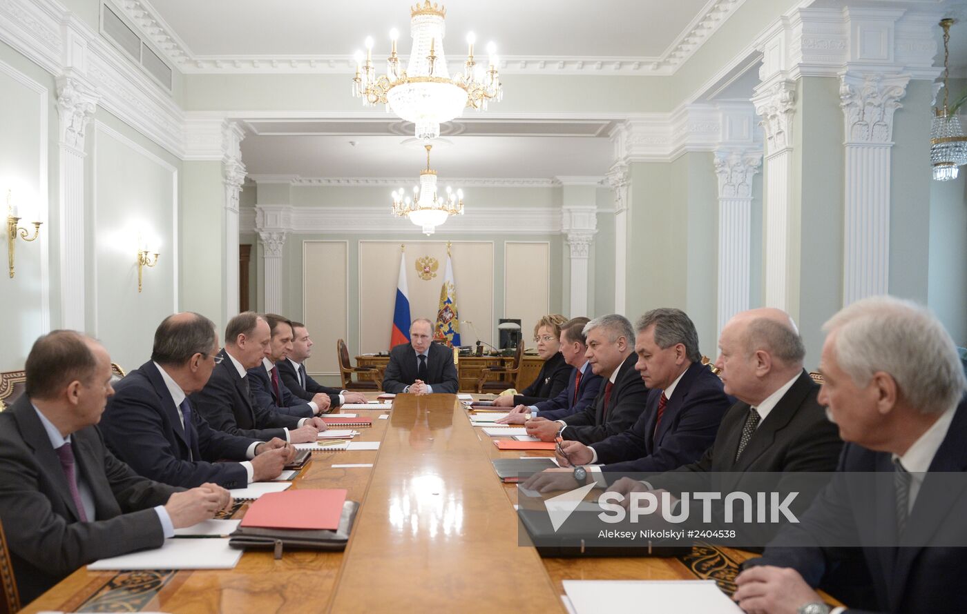 Putin chairs Russian Security Council meeting