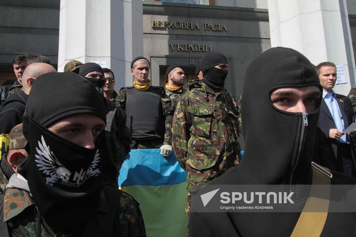 Rally for resignation of Ukrainian Interior Minister Arsen Avakov in Kiev