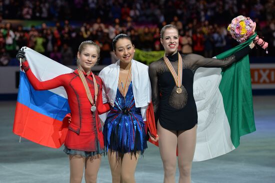 World figure skating championships. Women. Free skating