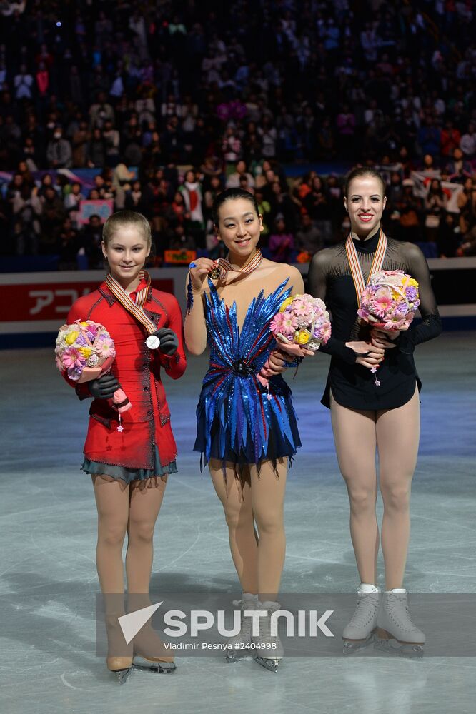 World figure skating championships. Women. Free skating