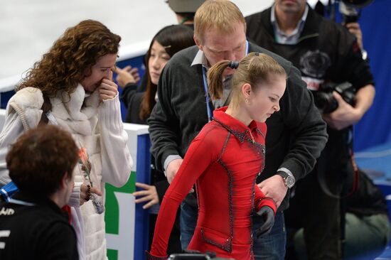 World figure skating championships. Women. Free skating