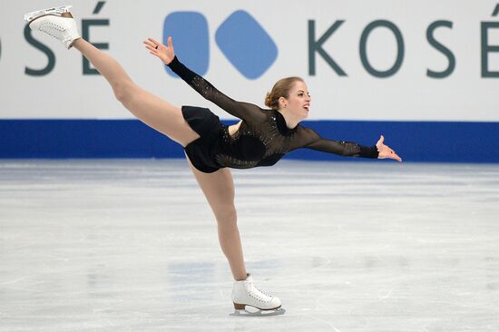 World figure skating championships. Women. Free skating