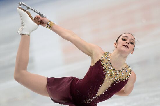 World figure skating championships. Women. Free skating