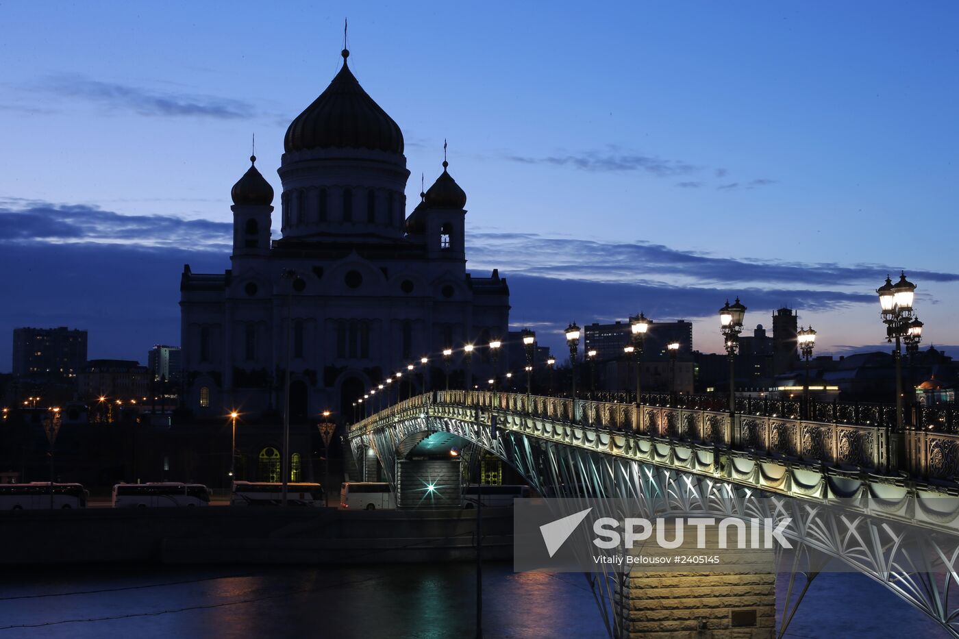 Earth Hour event in Moscow