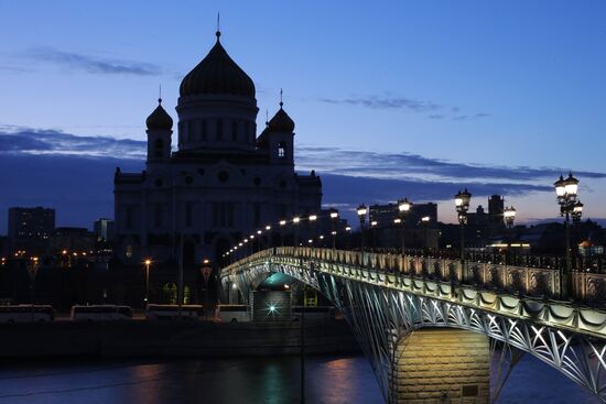 Earth Hour event in Moscow