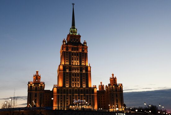 Earth Hour event in Moscow