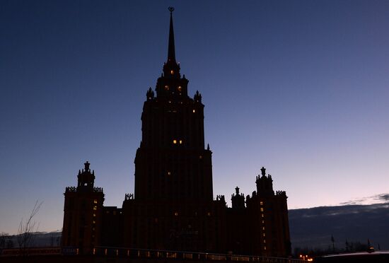 Earth Hour event in Moscow