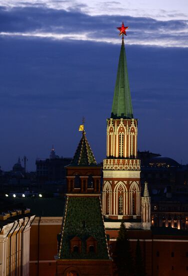 Earth Hour event in Moscow