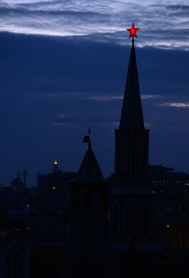 Earth Hour event in Moscow