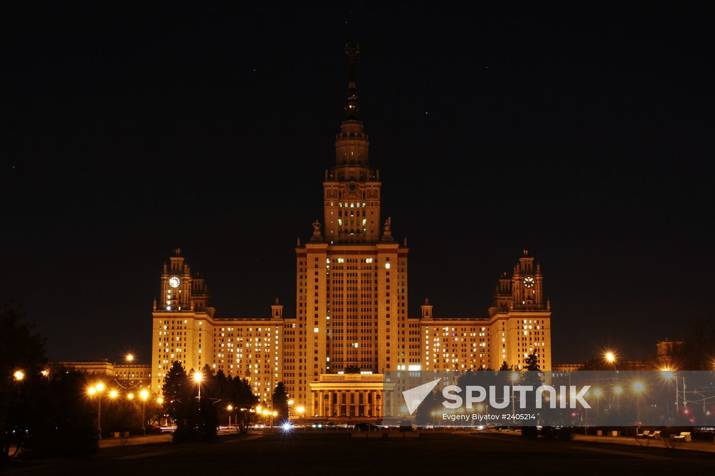 Earth Hour event in Moscow