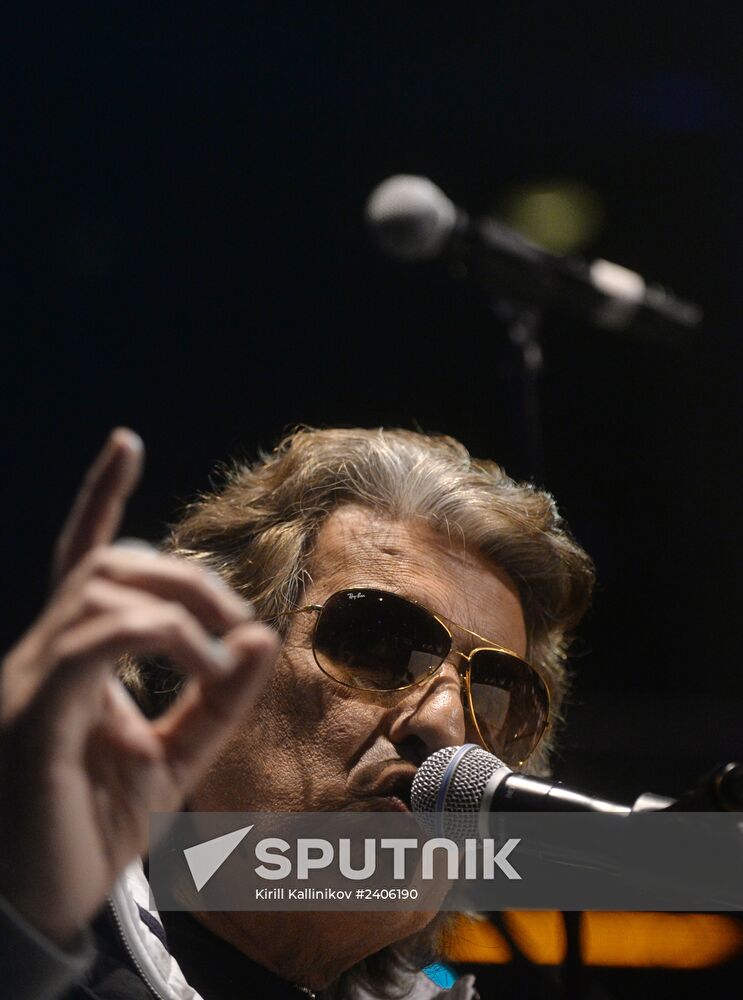 Rehearsal of Toto Cutugno's jubilee concert