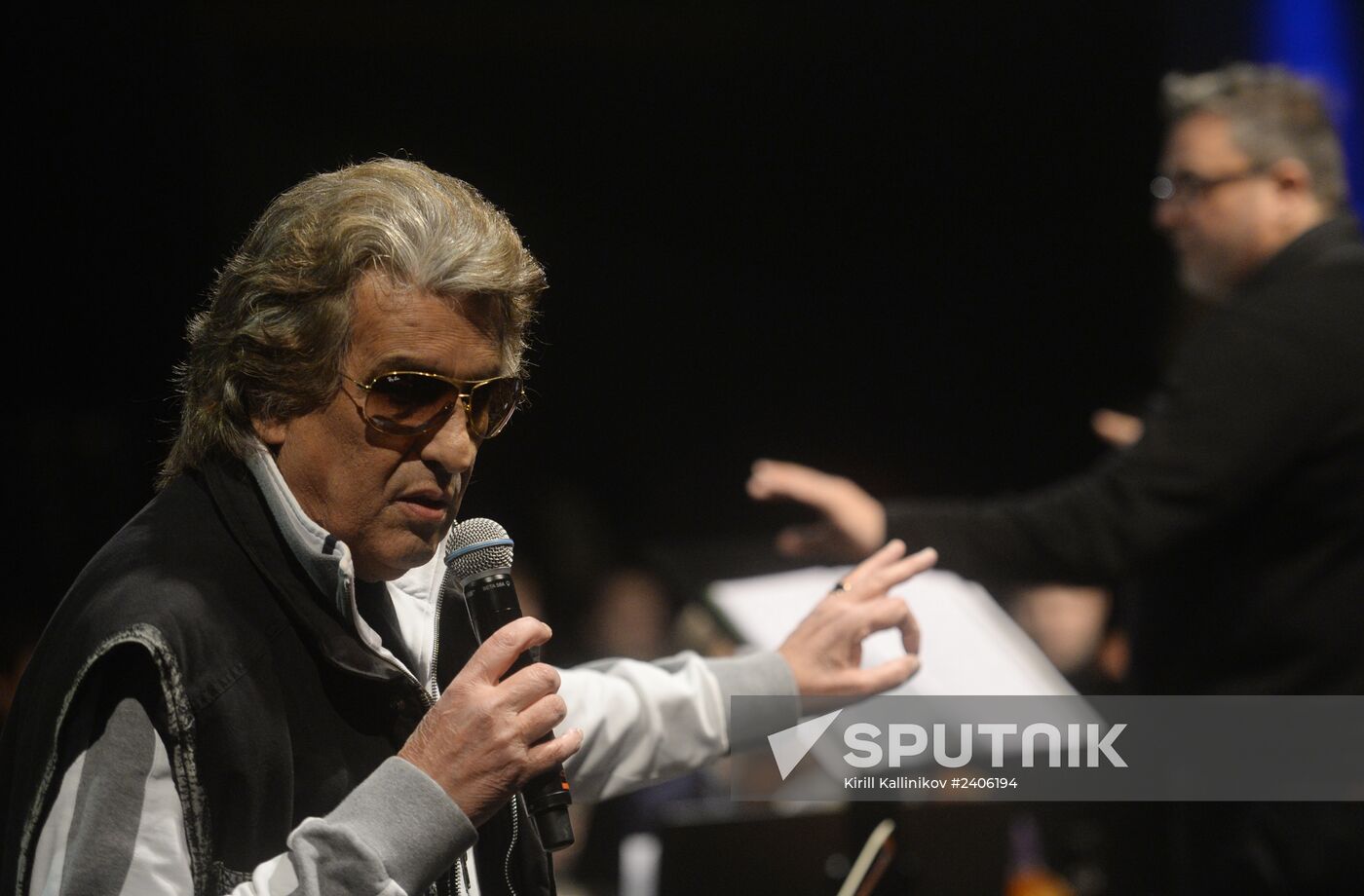 Rehearsal of Toto Cutugno's jubilee concert