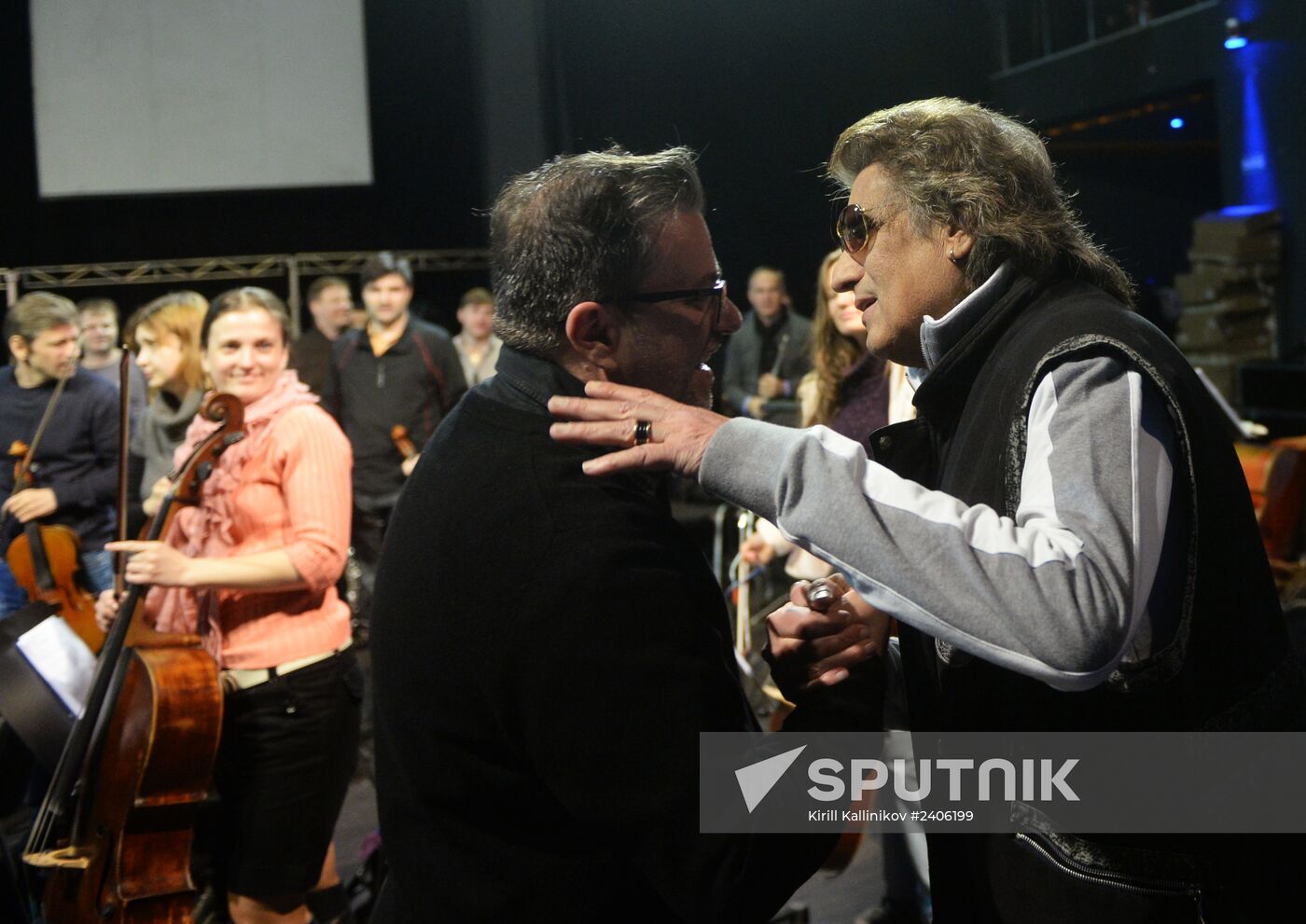 Rehearsal of Toto Cutugno's jubilee concert