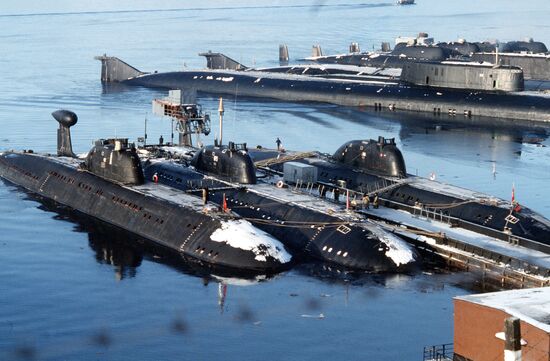 Northern Fleet. Nuclear submarines base
