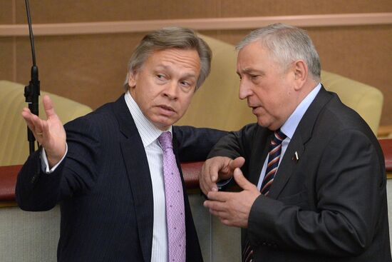 State Duma holds plenary meeting