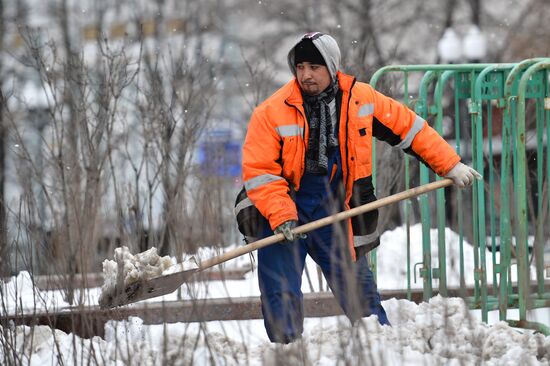 Snow in Moscow