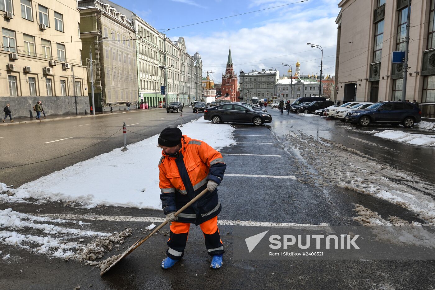 Snow in Moscow