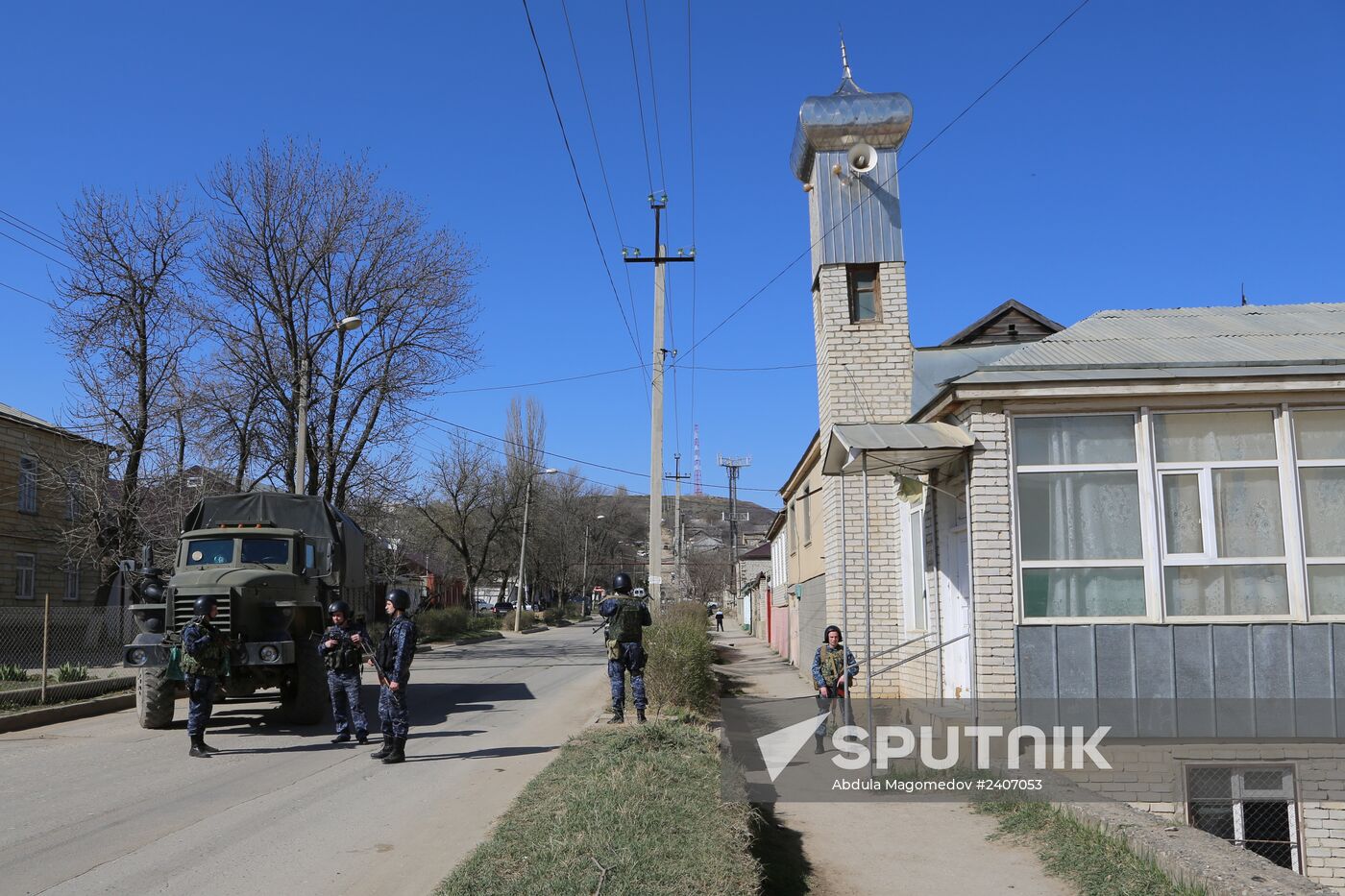 Three militants killed during raid in Biunaksk