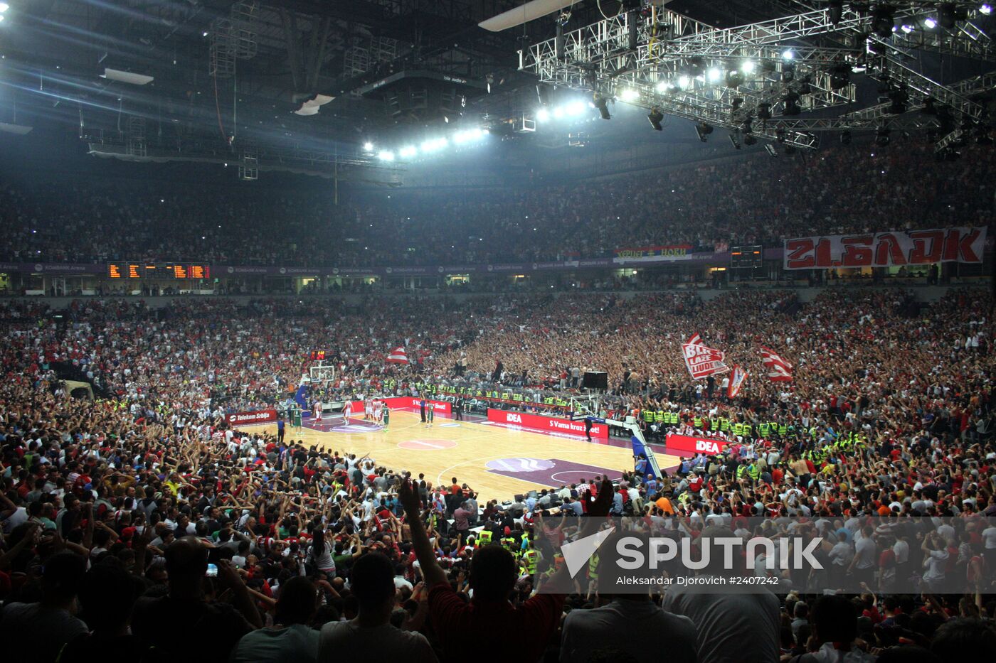 Euroleague Basketball. KK Crvena zvezda vs. BC UNICS