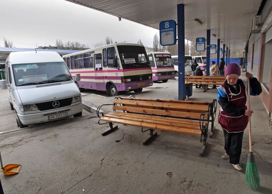 Central bus station in Simferopol