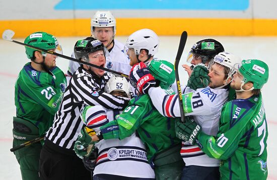 Kontinental Hockey League. Salavat Yulayev vs. Metallurg