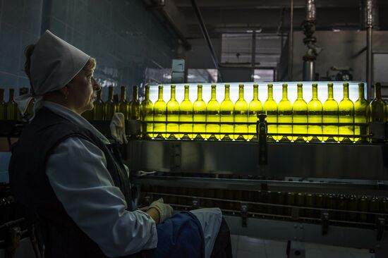 The Massandra wine-making factory in the Crimea