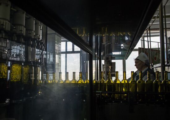 The Massandra wine-making factory in the Crimea