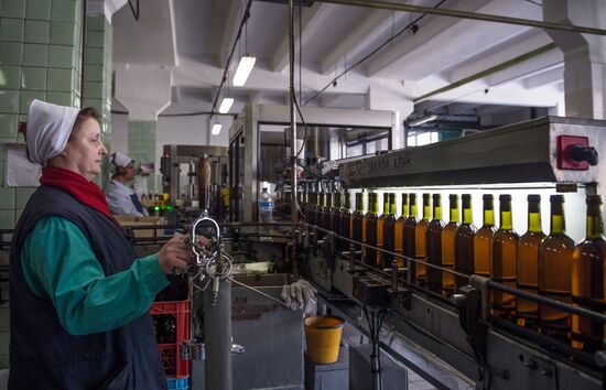 The Massandra wine-making factory in the Crimea