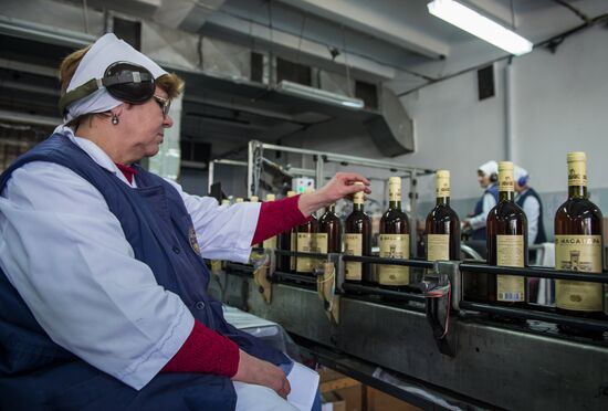 The Massandra wine-making factory in the Crimea
