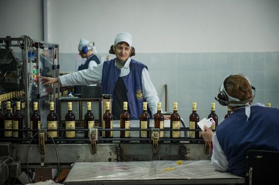 The Massandra wine-making factory in the Crimea