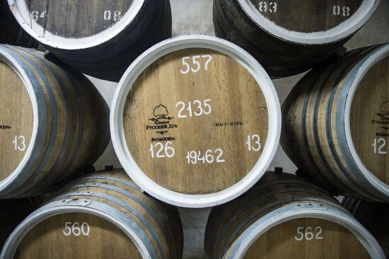 The Massandra wine-making factory in the Crimea