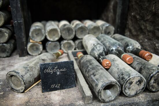 The Massandra wine-making factory in the Crimea