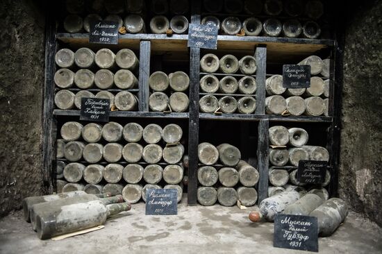 The Massandra wine-making factory in the Crimea